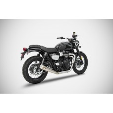ZARD Low Conical Full Exhaust for Triumph Street Scrambler ZARD Low Conical Full Exhaust for Triumph Street Scrambler